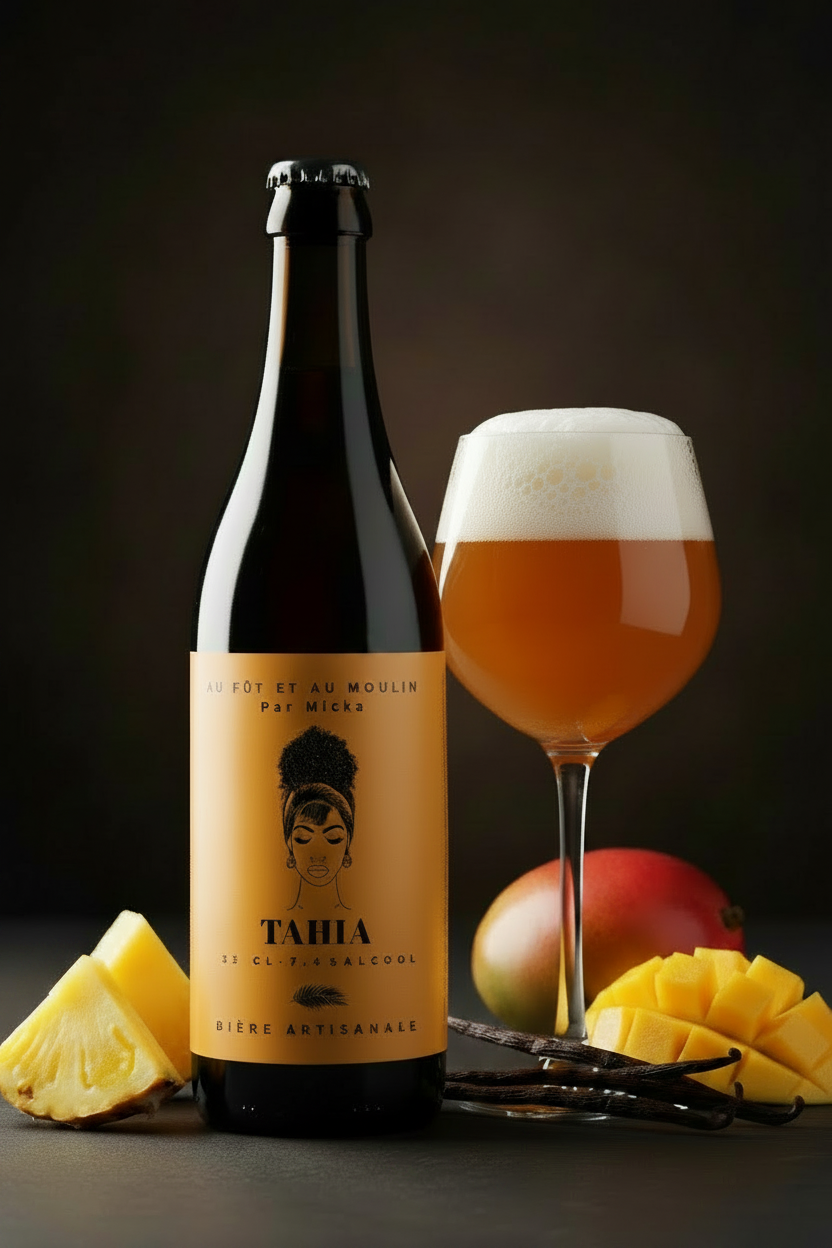 Tahia - Bouteille 33cl avec verre à cocktail